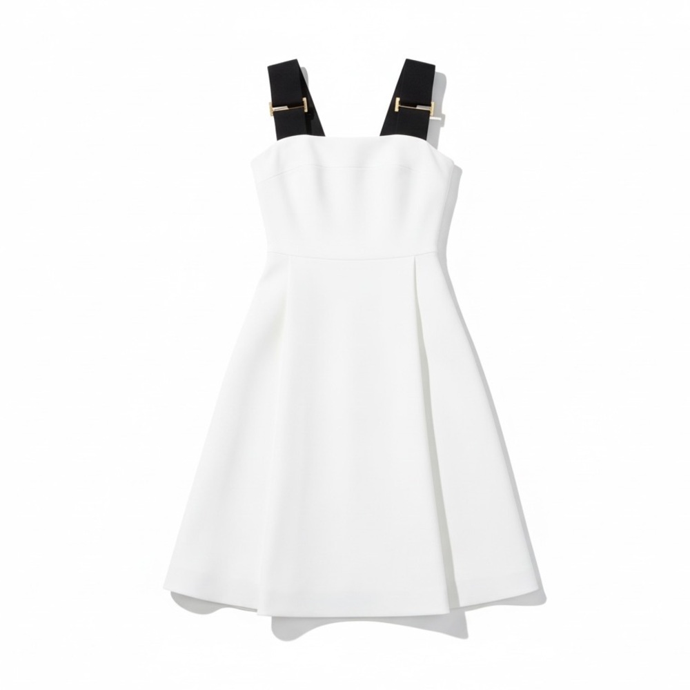Josh Goot White Dress with Black Straps​​